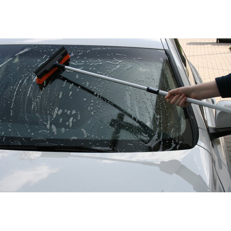 IWH Nettoyant vitres avec éponge et raclette, argent, 200 mm
